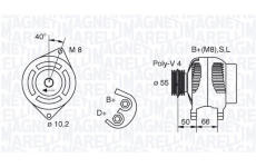 generátor MAGNETI MARELLI 063321607010