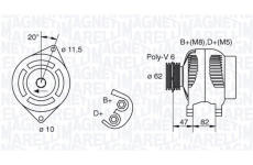 generátor MAGNETI MARELLI 063321615010