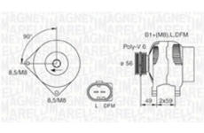 Alternátor MAGNETI MARELLI 063731378010