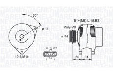 Alternátor MAGNETI MARELLI 063731812010