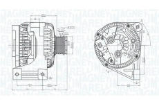 Alternátor MAGNETI MARELLI 063731439010