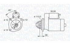Startér MAGNETI MARELLI 063522300070
