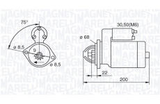 Startér MAGNETI MARELLI 063521074920