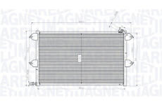 Kondenzátor, klimatizace MAGNETI MARELLI 350203831000