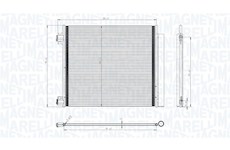 Kondenzátor, klimatizace MAGNETI MARELLI 350203832000