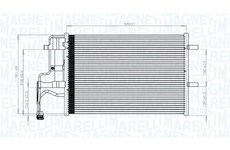 Kondenzátor, klimatizace MAGNETI MARELLI 350203844000