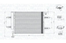 Kondenzátor, klimatizace MAGNETI MARELLI 350203911000