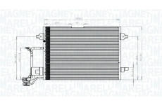 Kondenzátor, klimatizace MAGNETI MARELLI 350203942000