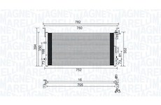 Kondenzátor, klimatizace MAGNETI MARELLI 350203959000