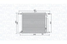 Kondenzátor, klimatizace MAGNETI MARELLI 350203966000