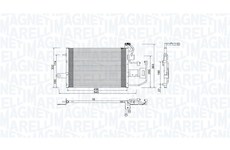 Kondenzátor, klimatizace MAGNETI MARELLI 350203997000