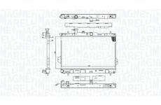 Chladič, chlazení motoru MAGNETI MARELLI 350213110400