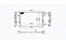 Chladič, chlazení motoru MAGNETI MARELLI 350213152200