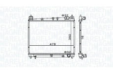 Chladič, chlazení motoru MAGNETI MARELLI 350213152900
