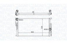 Chladič, chlazení motoru MAGNETI MARELLI 350213155100