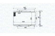 Chladič, chlazení motoru MAGNETI MARELLI 350213155400