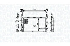 Chladič, chlazení motoru MAGNETI MARELLI 350213155800