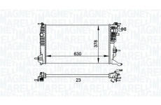 Chladič motora MAGNETI MARELLI 350213158300