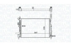 Chladič, chlazení motoru MAGNETI MARELLI 350213159700