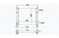 Chladič, chlazení motoru MAGNETI MARELLI 350213161900