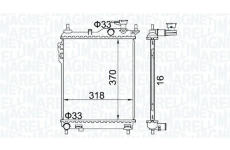 Chladič, chlazení motoru MAGNETI MARELLI 350213162400