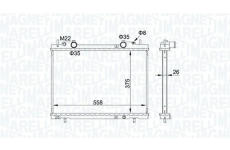 Chladič, chlazení motoru MAGNETI MARELLI 350213163900