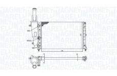 Chladič, chlazení motoru MAGNETI MARELLI 350213171200
