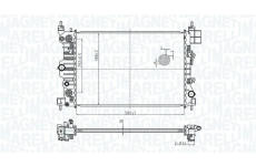 Chladič, chlazení motoru MAGNETI MARELLI 350213178900