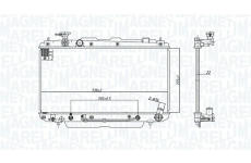 Chladič, chlazení motoru MAGNETI MARELLI 350213183200
