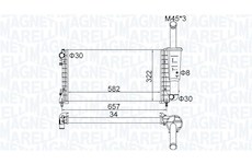 Chladič, chlazení motoru MAGNETI MARELLI 350213183700