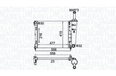 Chladič motora MAGNETI MARELLI 350213183900