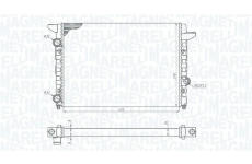 Chladič, chlazení motoru MAGNETI MARELLI 350213185400