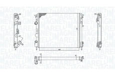 Chladič, chlazení motoru MAGNETI MARELLI 350213192600