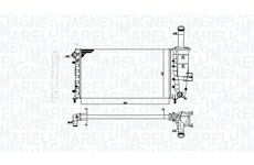 Chladič, chlazení motoru MAGNETI MARELLI 350213193900