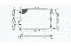 Chladič, chlazení motoru MAGNETI MARELLI 350213197400
