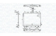 Chladič, chlazení motoru MAGNETI MARELLI 350213197700