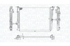 Chladič, chlazení motoru MAGNETI MARELLI 350213199300