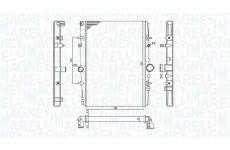 Chladič, chlazení motoru MAGNETI MARELLI 350213199400