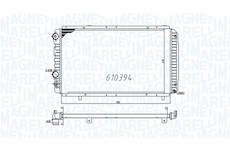 Chladič, chlazení motoru MAGNETI MARELLI 350213706000