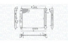 Chladič, chlazení motoru MAGNETI MARELLI 350213891000
