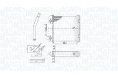 Výmenník tepla vnútorného kúrenia MAGNETI MARELLI 350218408000