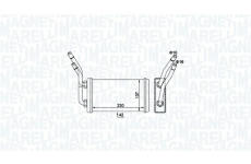 Výmenník tepla vnútorného kúrenia MAGNETI MARELLI 350218468000