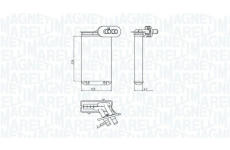 Výmenník tepla vnútorného kúrenia MAGNETI MARELLI 350218494000