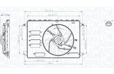 Ventilátor chladenia motora MAGNETI MARELLI 069422761010