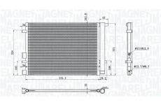 Kondenzátor klimatizácie MAGNETI MARELLI 350203100700