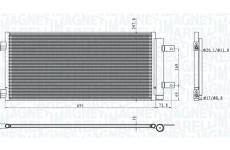 Kondenzátor klimatizácie MAGNETI MARELLI 350203101600