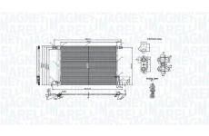 Kondenzátor klimatizácie MAGNETI MARELLI 350203010600