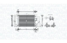 Kondenzátor klimatizácie MAGNETI MARELLI 350203106700