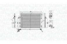 Kondenzátor klimatizácie MAGNETI MARELLI 350203106900