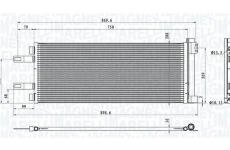 Kondenzátor, klimatizace MAGNETI MARELLI 350203623000